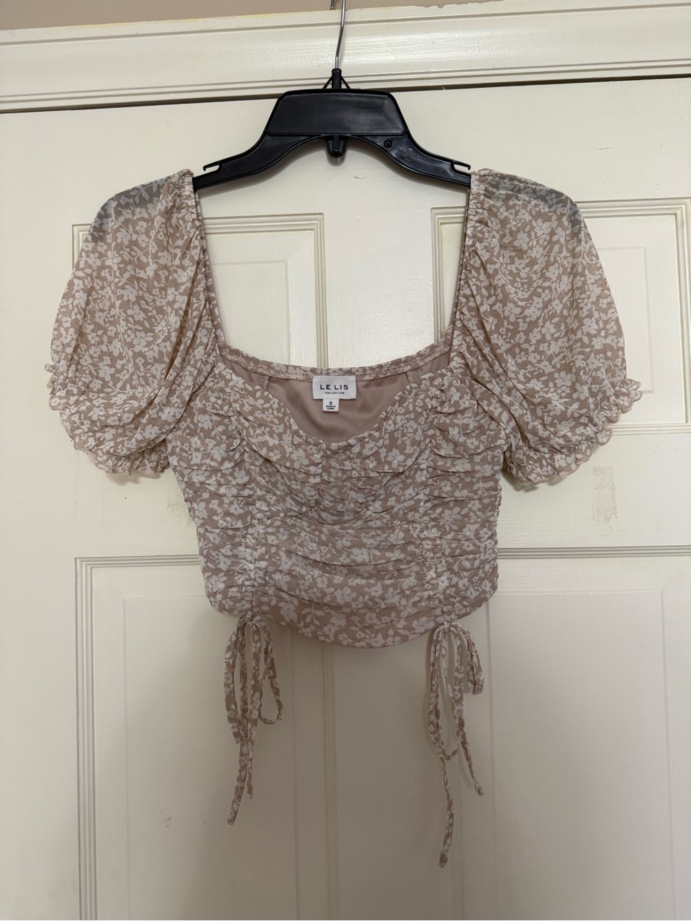 Le Lis Floral Crop Top - S
